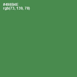 #498B4E - Hippie Green Color Image