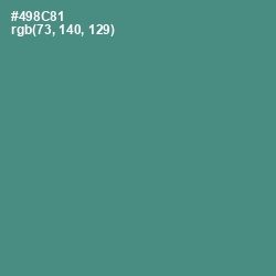 #498C81 - Smalt Blue Color Image