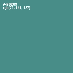 #498D89 - Smalt Blue Color Image