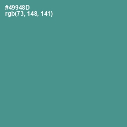 #49948D - Smalt Blue Color Image