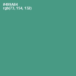 #499A84 - Smalt Blue Color Image