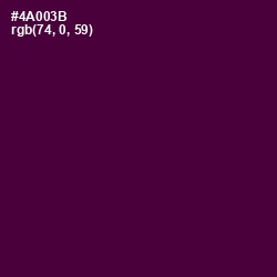 #4A003B - Blackberry Color Image