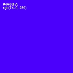 #4A00FA - Purple Heart Color Image