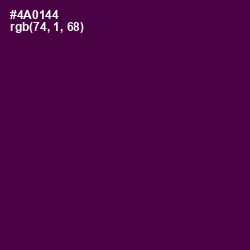 #4A0144 - Loulou Color Image