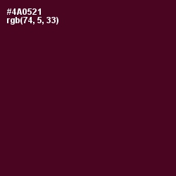 #4A0521 - Barossa Color Image