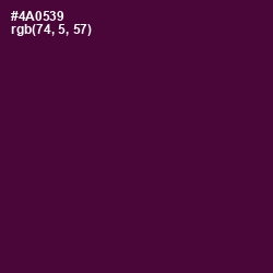 #4A0539 - Blackberry Color Image