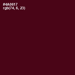 #4A0617 - Cab Sav Color Image