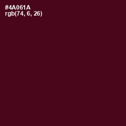 #4A061A - Cab Sav Color Image