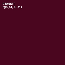 #4A061F - Cab Sav Color Image