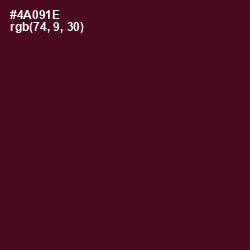 #4A091E - Cab Sav Color Image