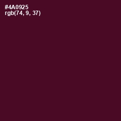 #4A0925 - Barossa Color Image