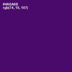 #4A0A6B - Scarlet Gum Color Image