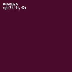 #4A0B2A - Barossa Color Image
