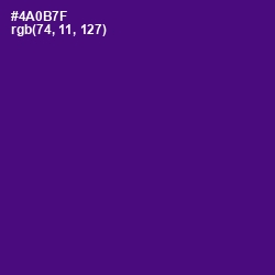 #4A0B7F - Honey Flower Color Image