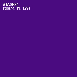 #4A0B81 - Pigment Indigo Color Image