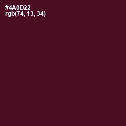 #4A0D22 - Barossa Color Image