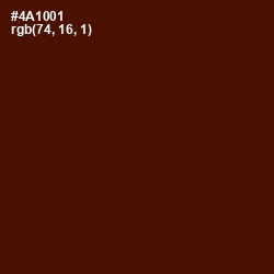 #4A1001 - Brown Pod Color Image