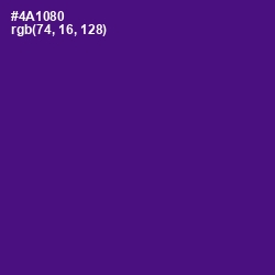 #4A1080 - Pigment Indigo Color Image