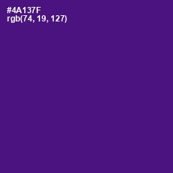 #4A137F - Honey Flower Color Image