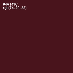 #4A141C - Cocoa Bean Color Image