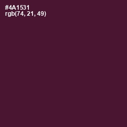 #4A1531 - Wine Berry Color Image