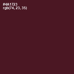#4A1723 - Wine Berry Color Image