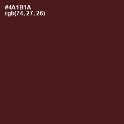 #4A1B1A - Cocoa Bean Color Image