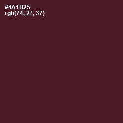 #4A1B25 - Wine Berry Color Image