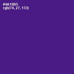 #4A1B85 - Pigment Indigo Color Image