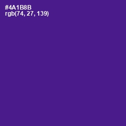 #4A1B8B - Pigment Indigo Color Image