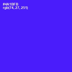 #4A1BFB - Purple Heart Color Image