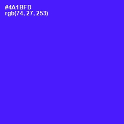 #4A1BFD - Purple Heart Color Image