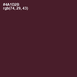 #4A1D2B - Wine Berry Color Image