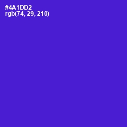 #4A1DD2 - Purple Heart Color Image