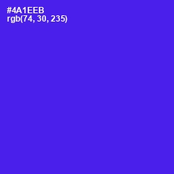 #4A1EEB - Purple Heart Color Image