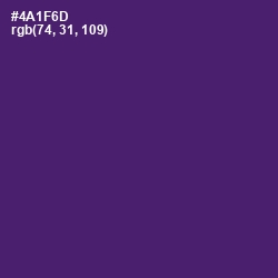 #4A1F6D - Scarlet Gum Color Image