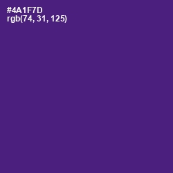 #4A1F7D - Honey Flower Color Image