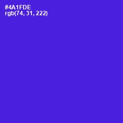 #4A1FDE - Purple Heart Color Image