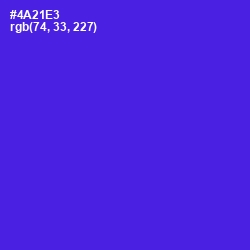 #4A21E3 - Purple Heart Color Image