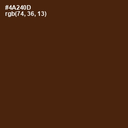 #4A240D - Bracken Color Image