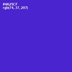 #4A25CF - Purple Heart Color Image