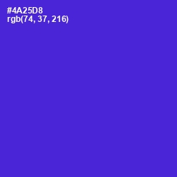 #4A25D8 - Purple Heart Color Image