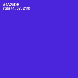 #4A25DB - Purple Heart Color Image