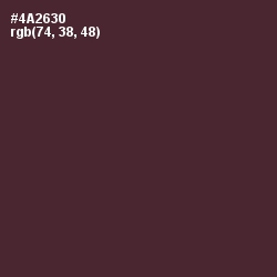 #4A2630 - Livid Brown Color Image