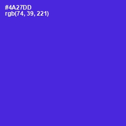 #4A27DD - Purple Heart Color Image