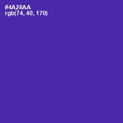 #4A28AA - Daisy Bush Color Image