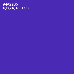 #4A29B5 - Daisy Bush Color Image