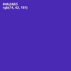 #4A2AB5 - Daisy Bush Color Image