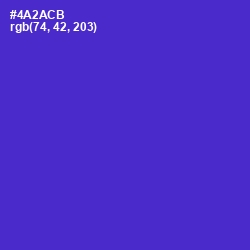 #4A2ACB - Purple Heart Color Image