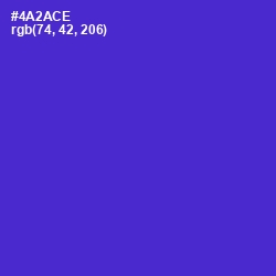 #4A2ACE - Purple Heart Color Image